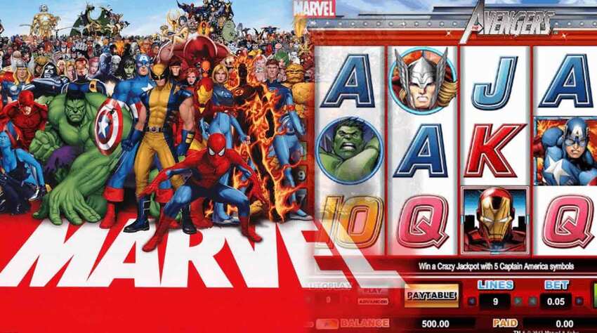 Juega a las tragaperras de superhéroes de Marvel