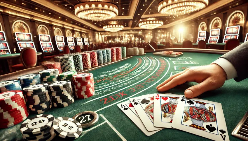 Gameplay de casino blackjack online