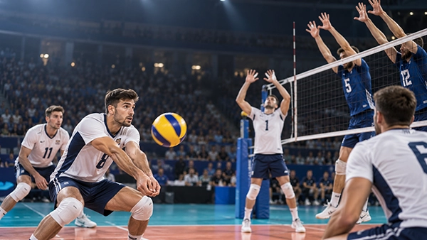 Volleyball serve reception